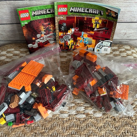 Minecraft Nether Railway & Blaze Bridge Legos